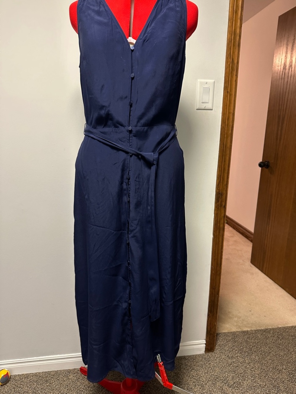 GAP Navy Sleeveless Maxi Vest Dress